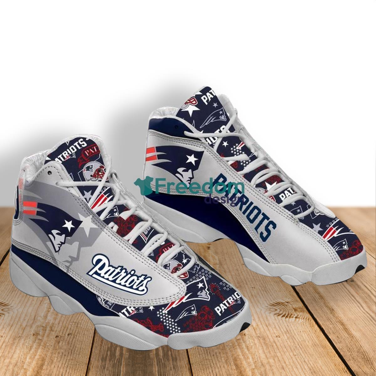 New England Patriots Football Team Air Jordan 13 Shoes Product Photo 1