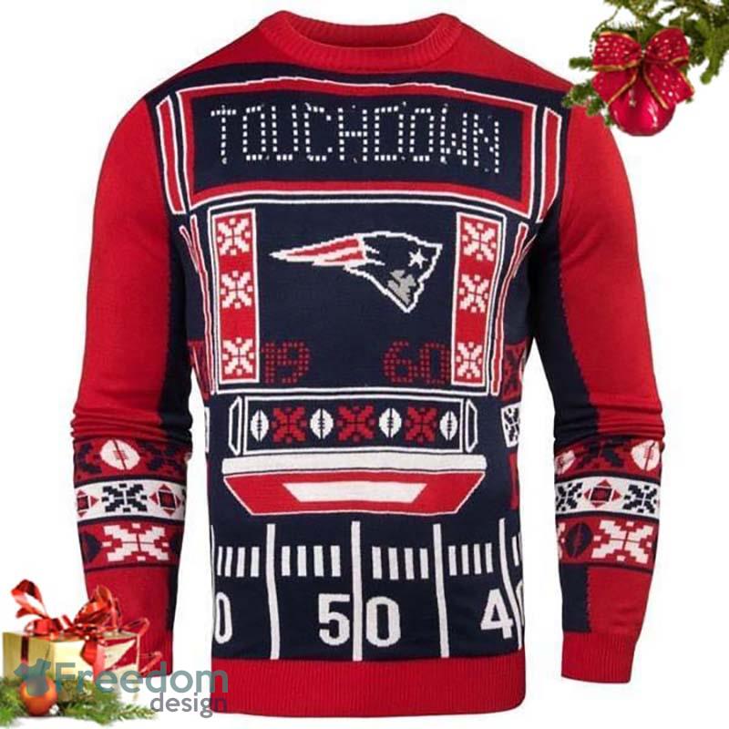 For Fans NFL New England Patriots Christmas Tree And Gift Ugly