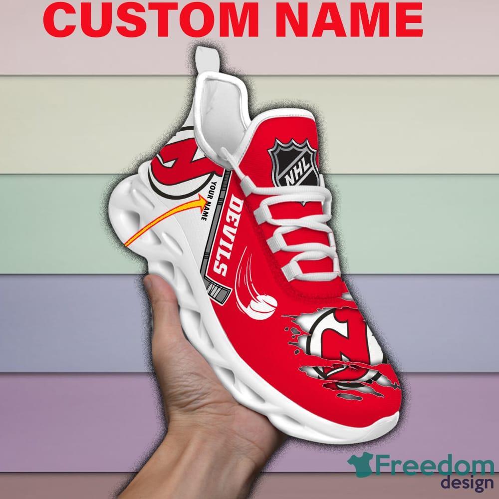 New Jersey Devils CUSTOM Air Jordan 1 Shoes 