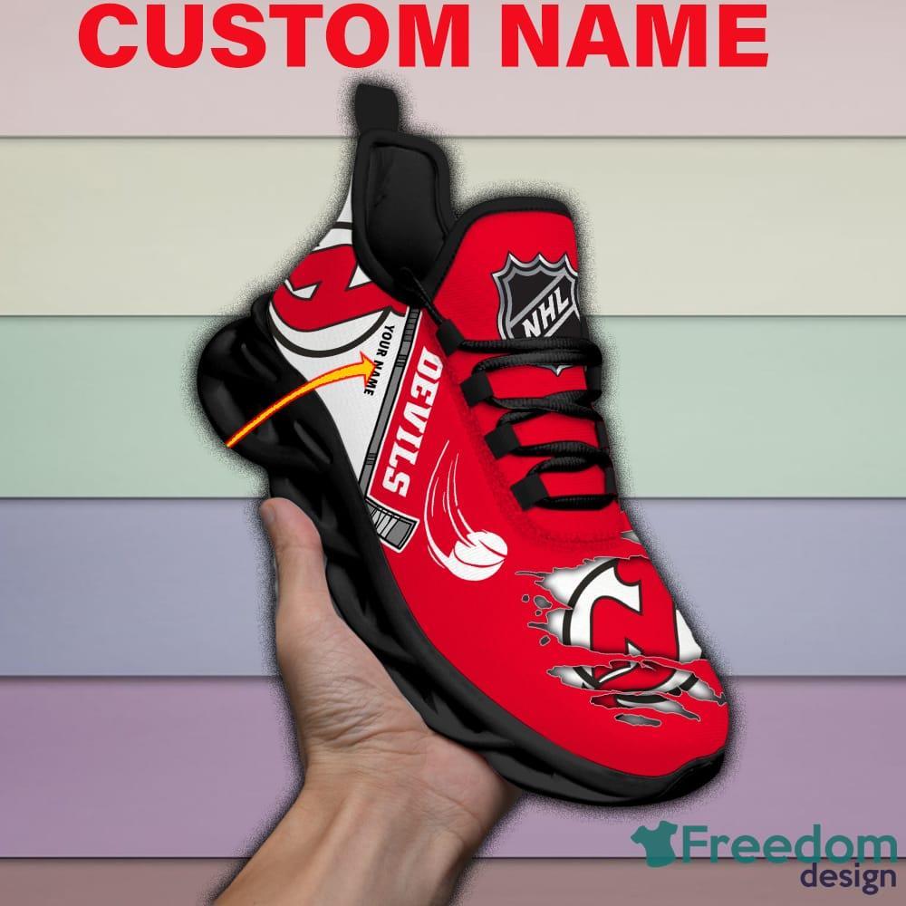 New Jersey Devils CUSTOM Air Jordan 1 Shoes 
