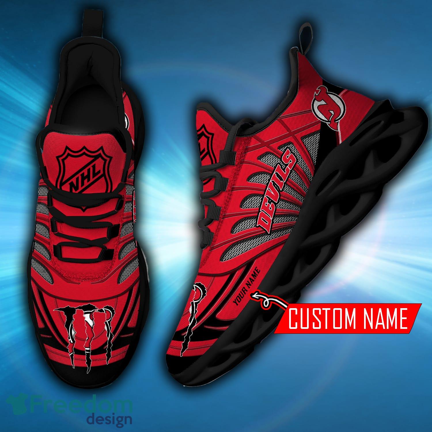 New Jersey Devils-Custom Name NHL New Max Soul Shoes