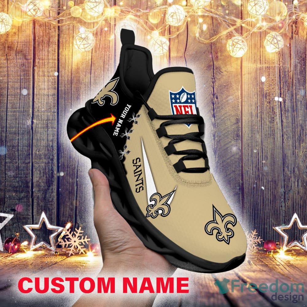 Custom on sale saints shoes