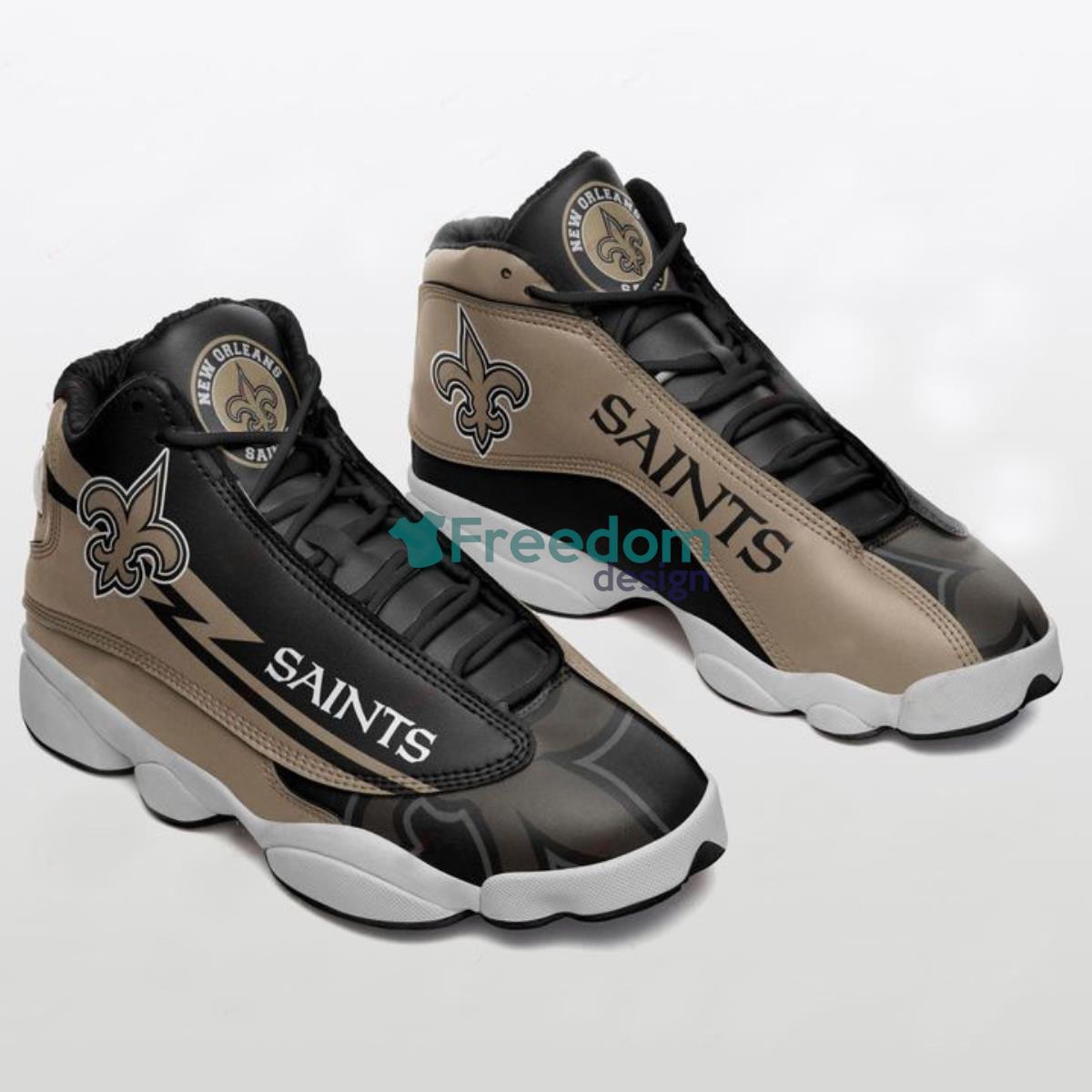 New Orleans Saints Football Team Air Jordan 13 Shoes Gift For Fans Product Photo 1