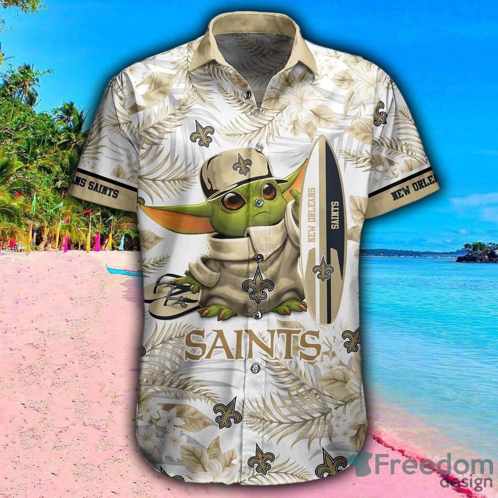 New Orleans Saints NFL Baby Yoda 3D Hawaiian Shirt And Shorts For Men And  Women Gift Fans - Freedomdesign