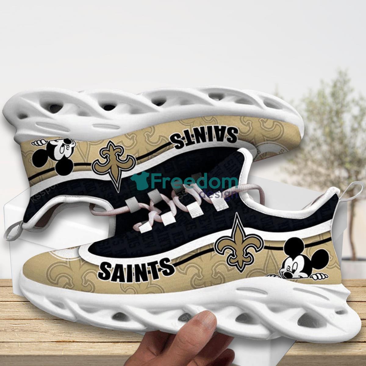 New Orleans Saints Team Max Soul Shoes Running Sneakers For Real Fans Product Photo 1