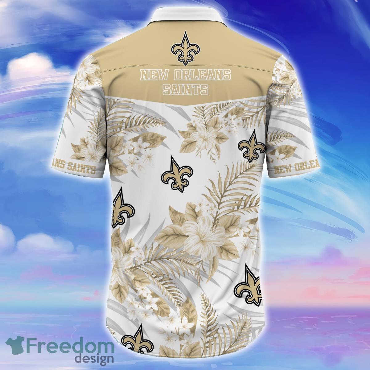 New Orleans Saints Hawaiian Shirt And Short - Freedomdesign