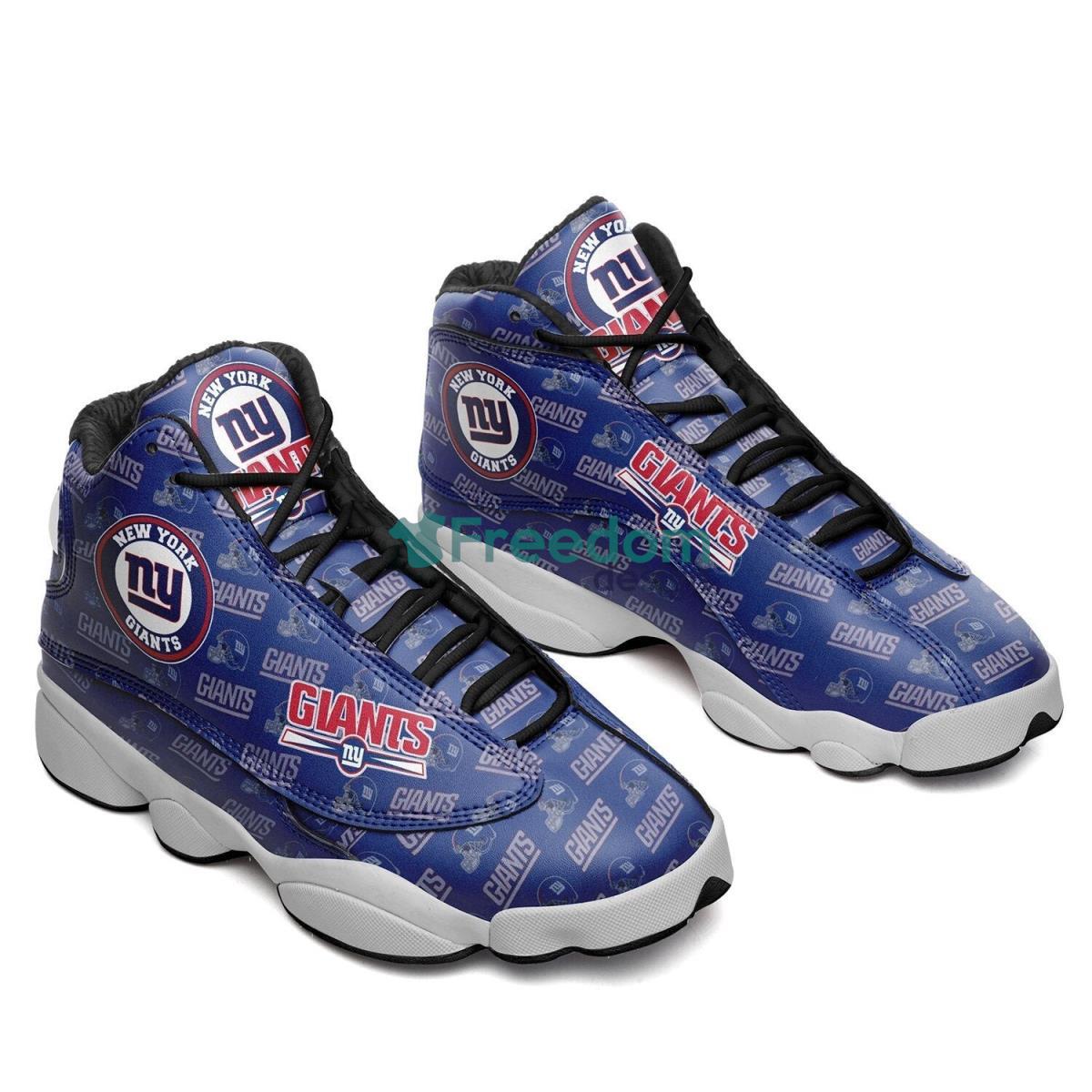 New York Giants Football Team Casual 3D Air Jordan 13 Shoes Product Photo 1