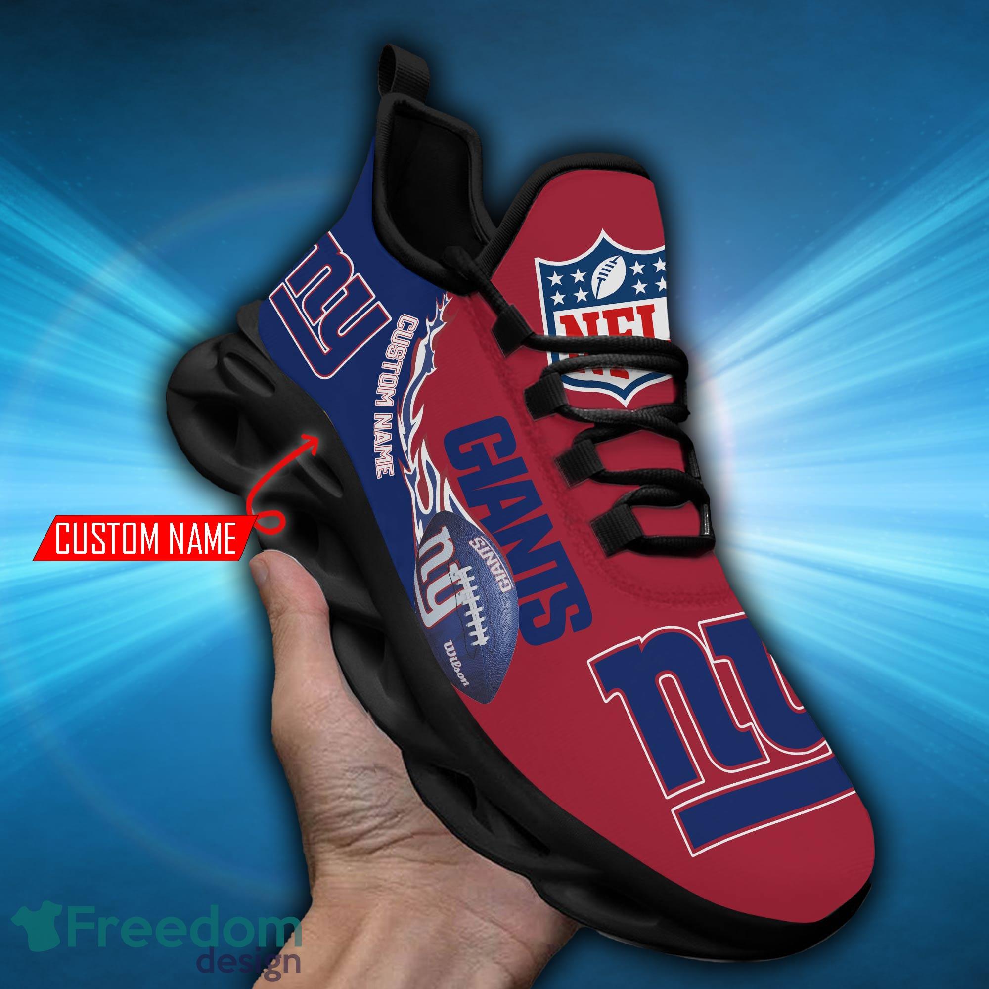 New York Giants Max Soul Shoes Trending Sneakers For Fans - Freedomdesign