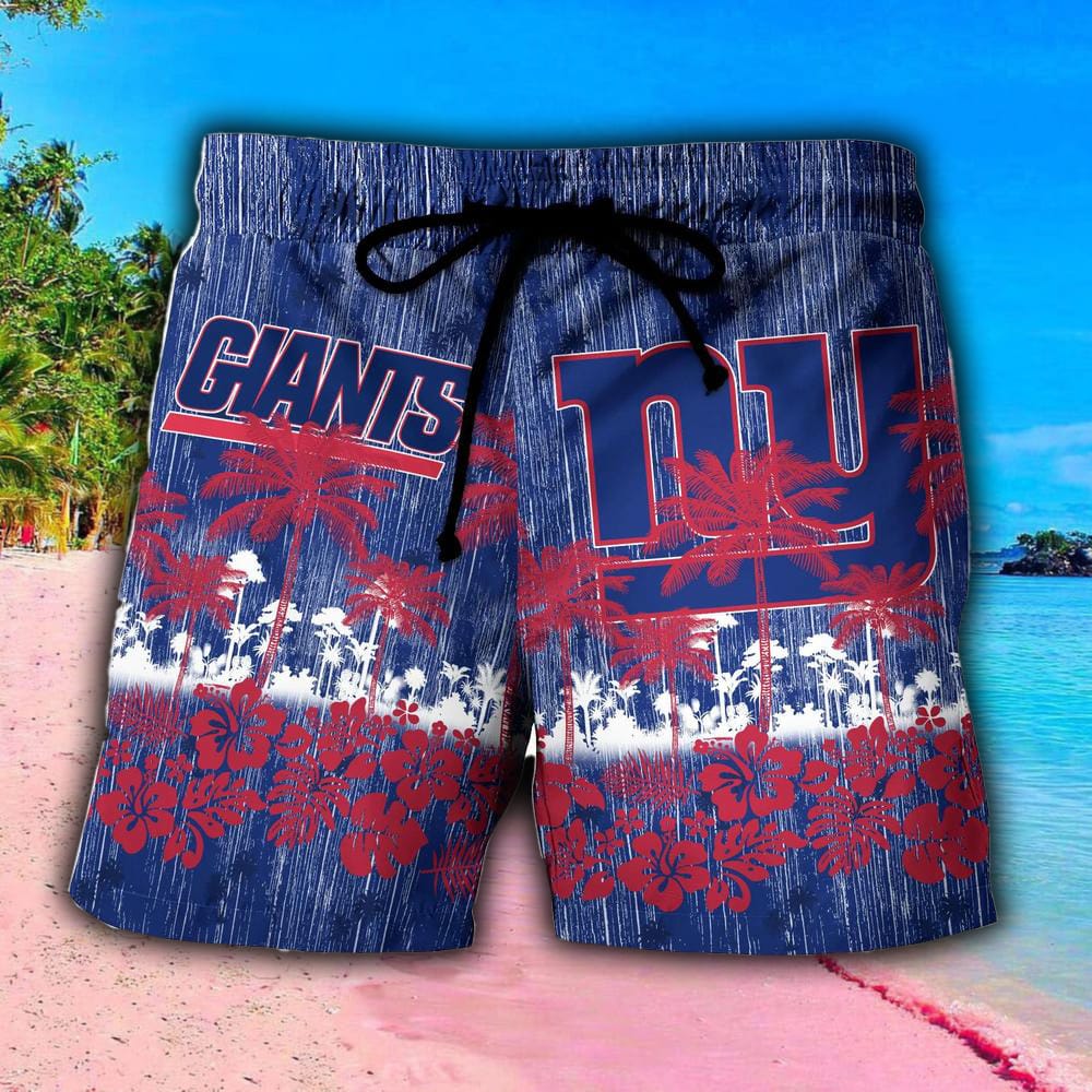 New York Giants NFL Summer Hawaiian Shirt And Short Tropical