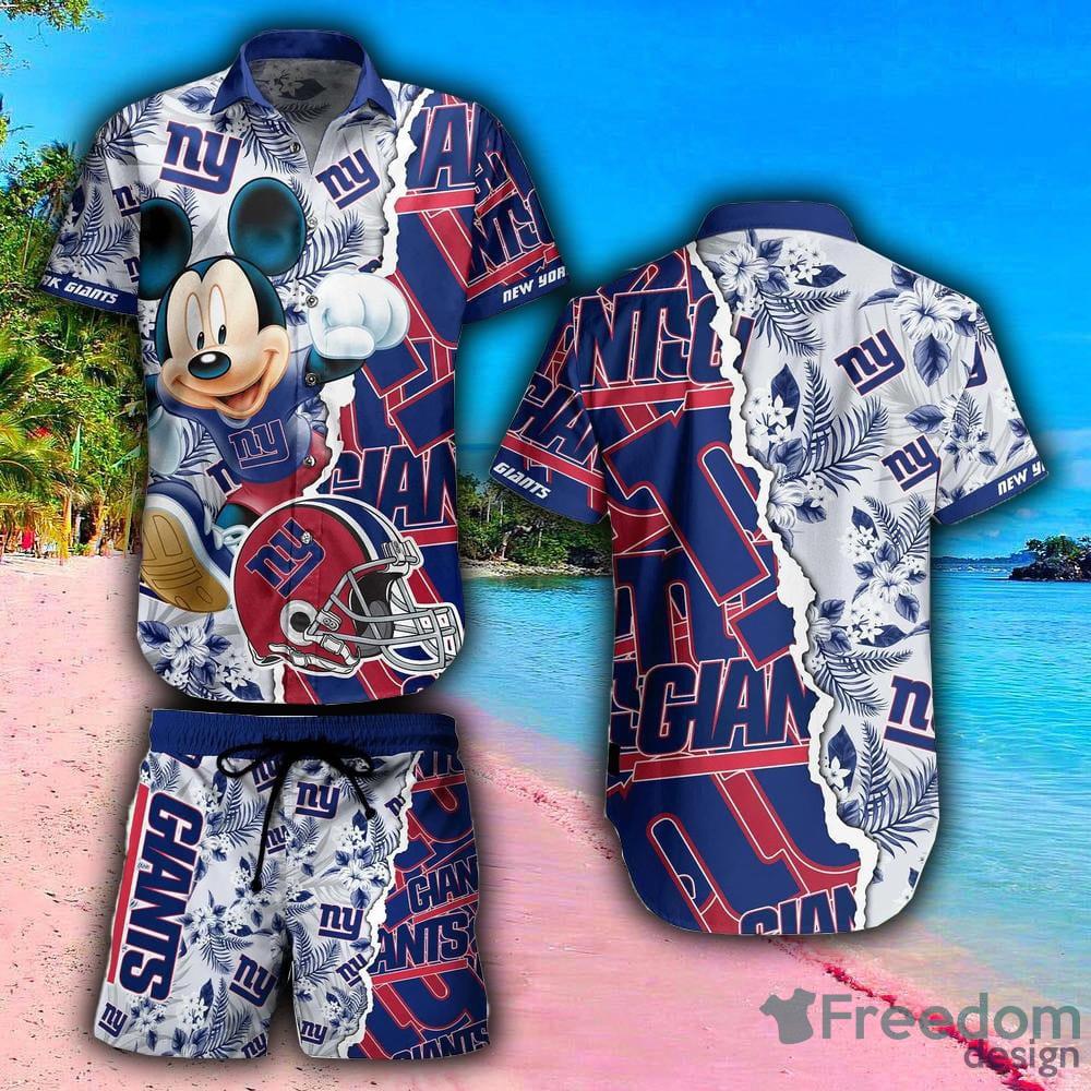 NEW York Giants NFL 3D All Over Printed Hawaiian Shirt, Short