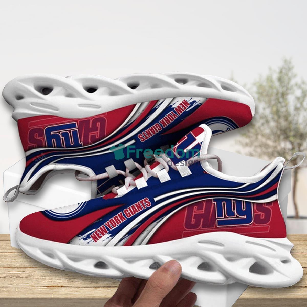 New York Giants Team Max Soul Shoes Running Sneakers For Fans Product Photo 1