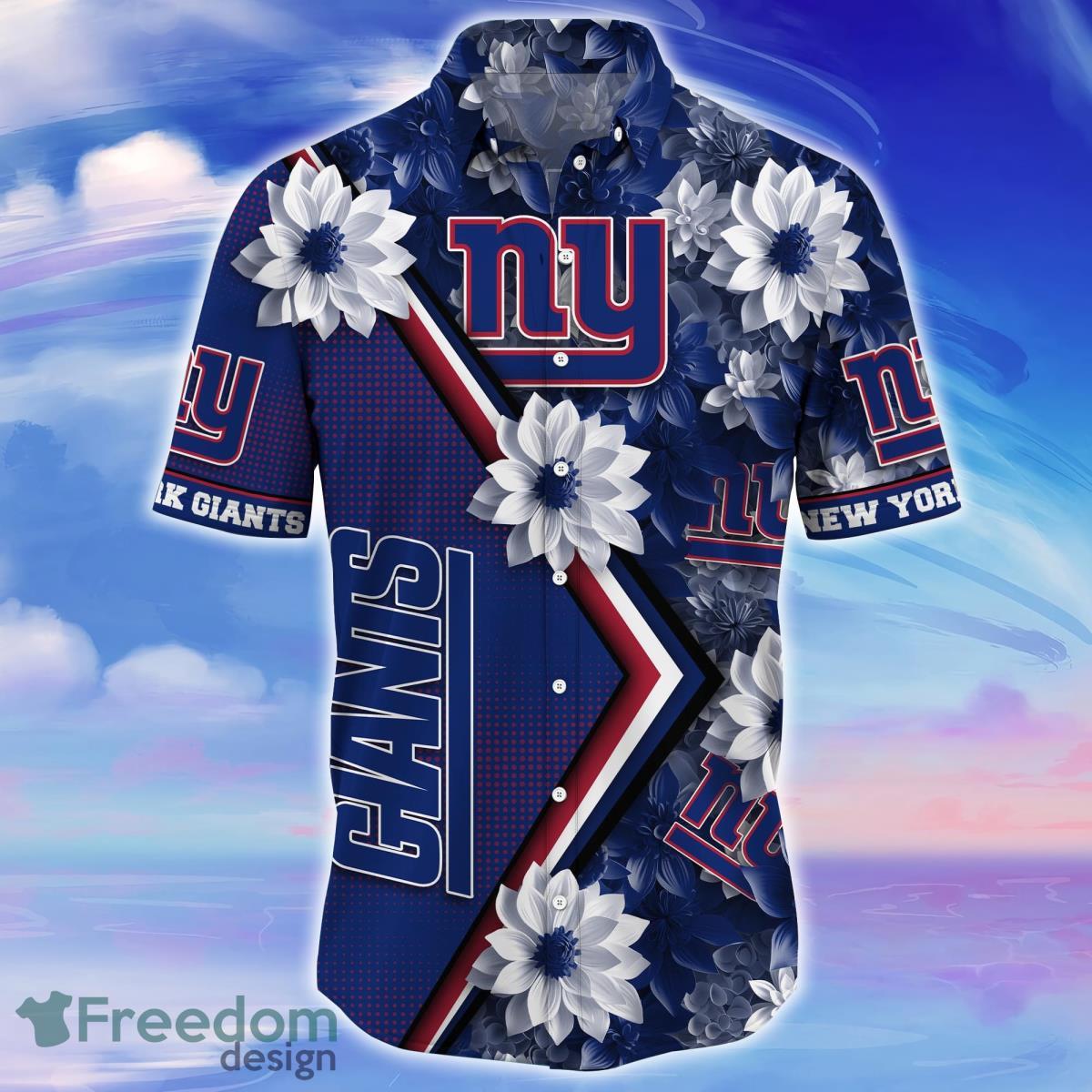 New York Giants NFL Flower Hawaiian Shirt Impressive Gift For Fans -  Freedomdesign