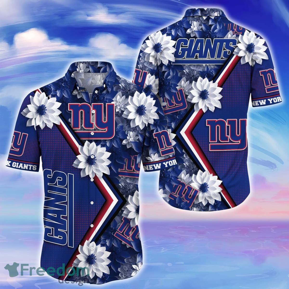 New York Giants NFL Flower Hawaiian Shirt Impressive Gift For Fans -  Freedomdesign