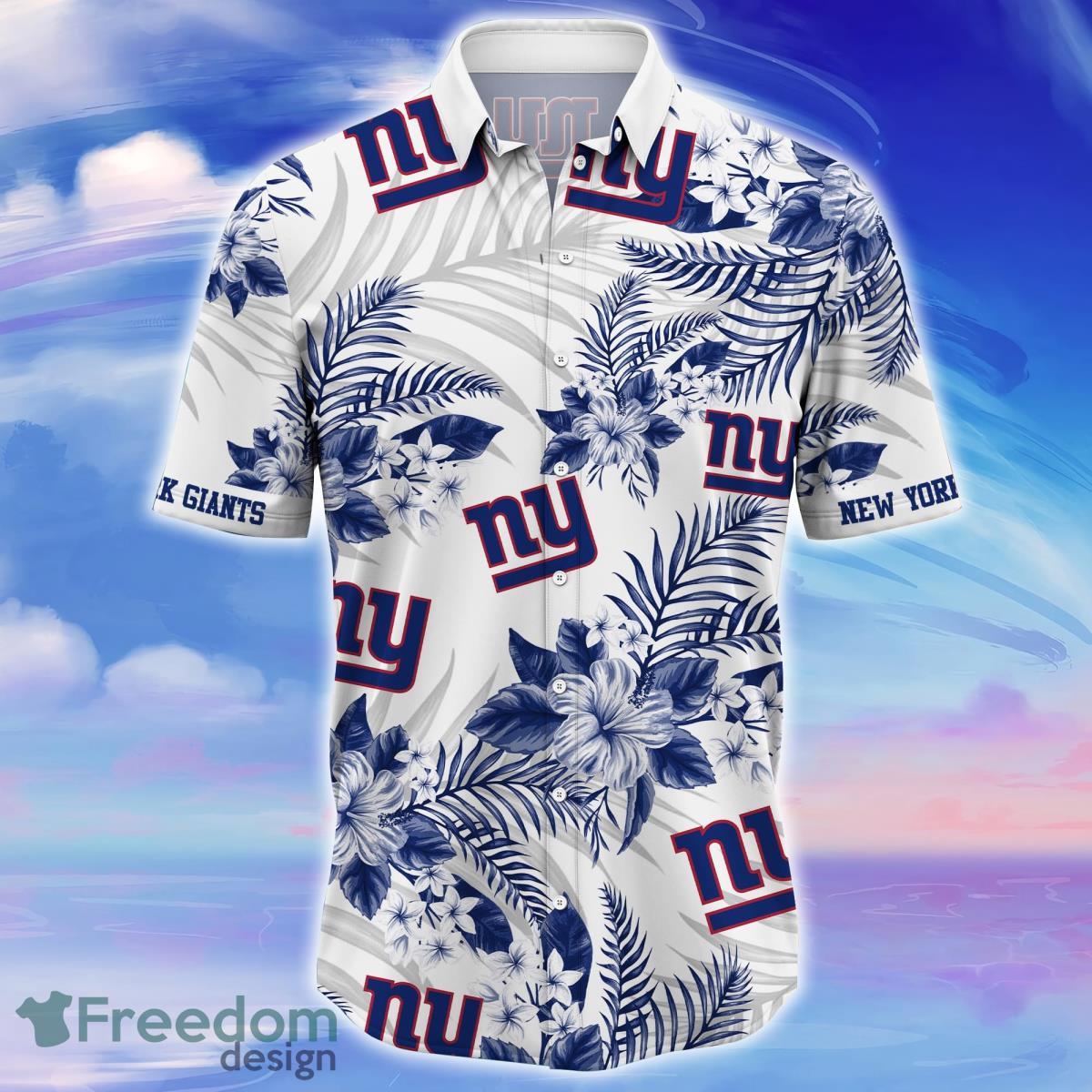 New York Giants NFL Flower Hawaiian Shirt Special Gift For Fans -  Freedomdesign