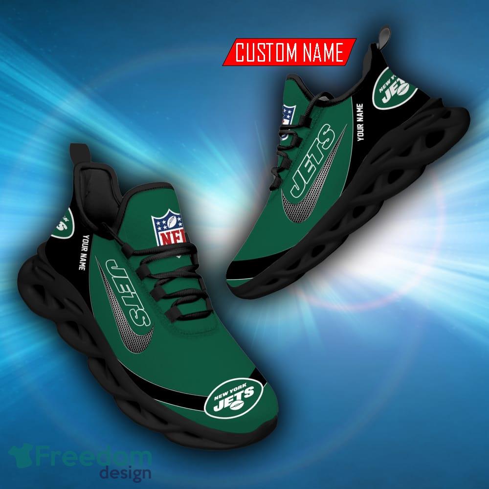 NFL Chunky Sneakers New York Jets Logo Mix Color Max Soul Shoes