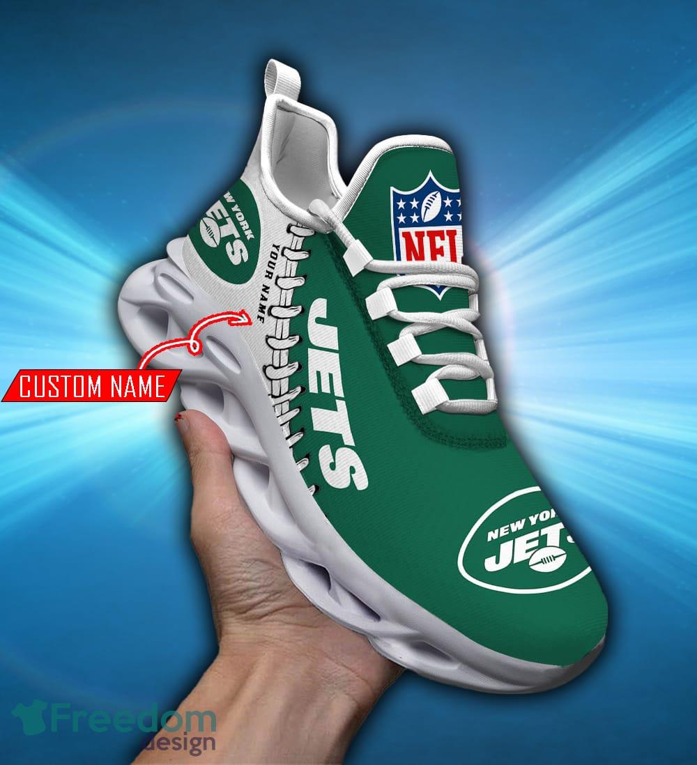 New York Jets NFL Black Max Soul Shoes - Freedomdesign