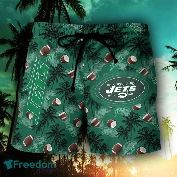 New York Jets Hawaiian Shirt And Short - Freedomdesign