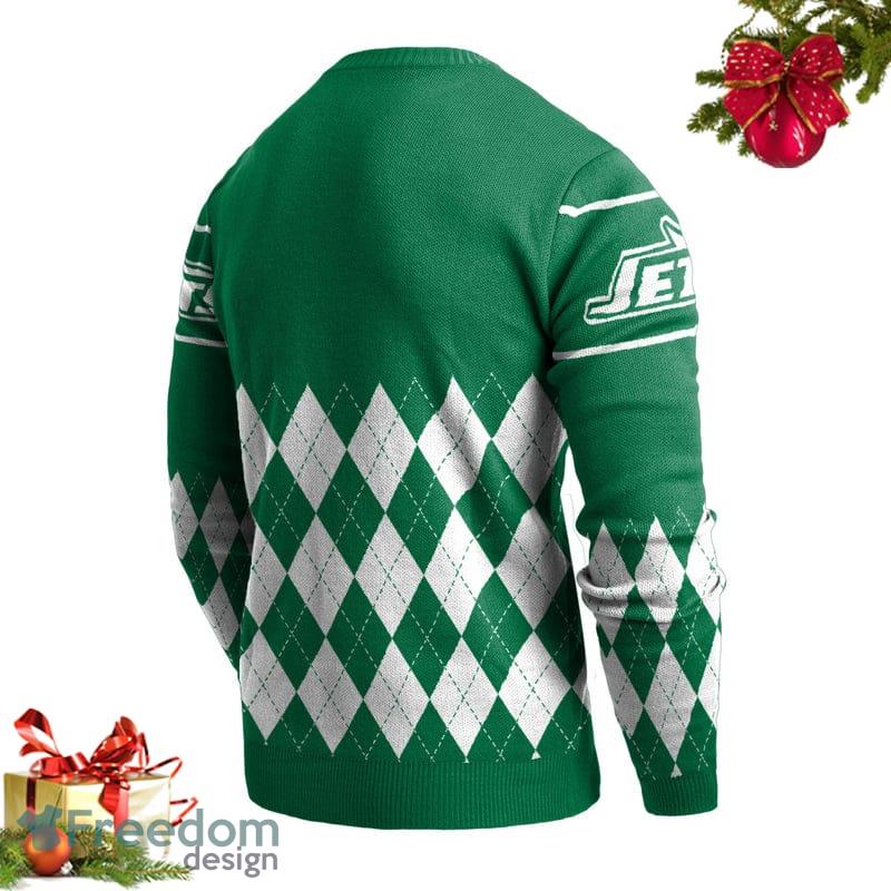 New York Jets NFL Wordmark Retro Ugly Sweater