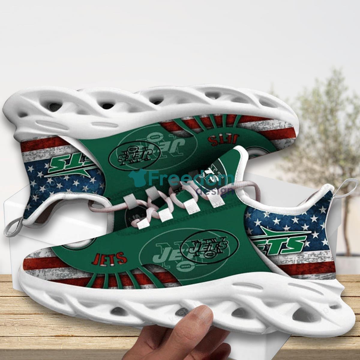 New York Jets Team Max Soul Shoes Running Sneakers For Fans Product Photo 1