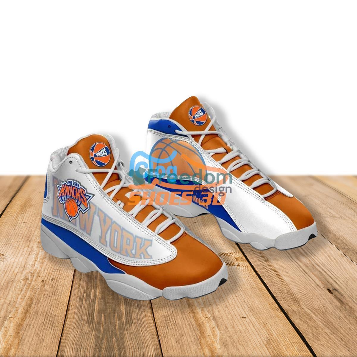 NBA New York Knicks Air Jordan 13 Custom Name Shoes For Real Fans