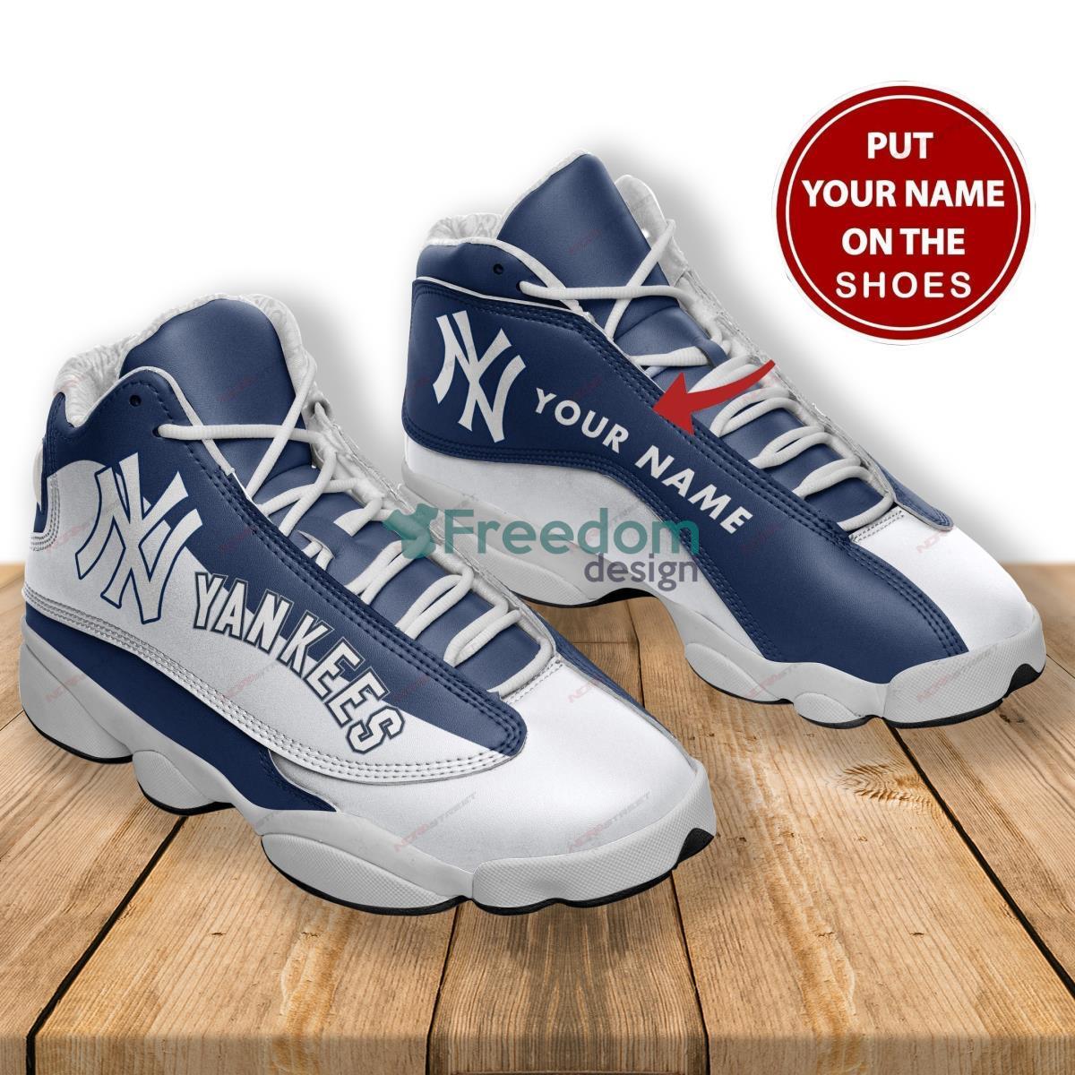 New York Yankees Baseball Team Custom Name Air Jordan 13 Shoes Product Photo 2