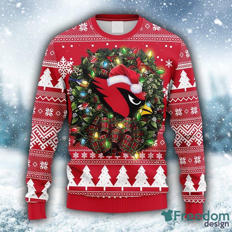 NFL Arizona Cardinals Christmas Funny Santa Ugly Christmas Sweater