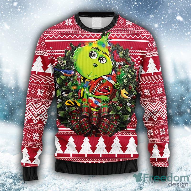 NFL Arizona Cardinals Custom Name Number Ugly Christmas Sweater V3