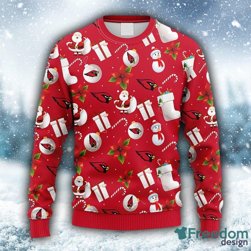 NFL Arizona Cardinals Christmas Funny Santa Ugly Christmas Sweater