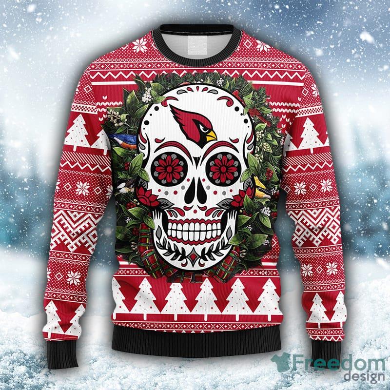 NFL New York Jets Skull Flower Ugly Christmas Ugly Sweater