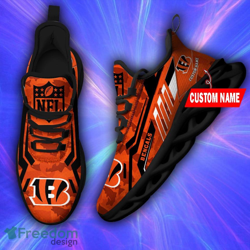 Custom Name Cincinnati Bengals NFL Max Soul Shoes