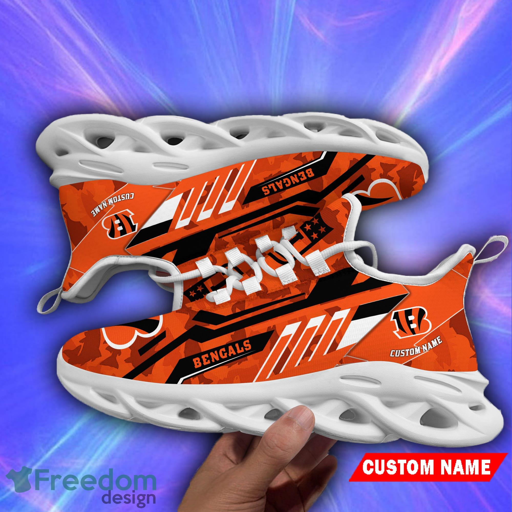 Cincinnati Bengals Personalized NFL Max Soul Shoes Style Gift Fans