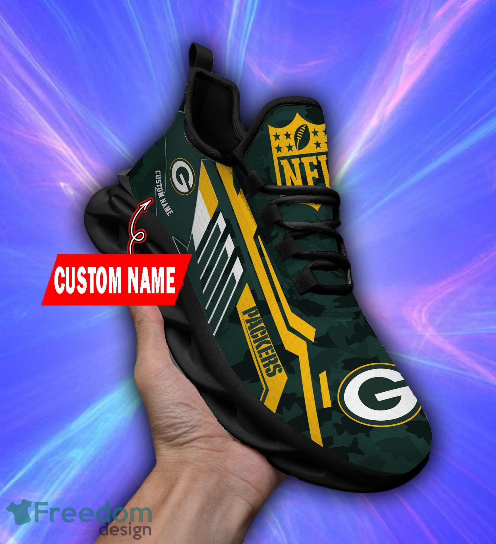 Green Bay Packers Personalized NFL Max Soul Shoes Style Gift Fans