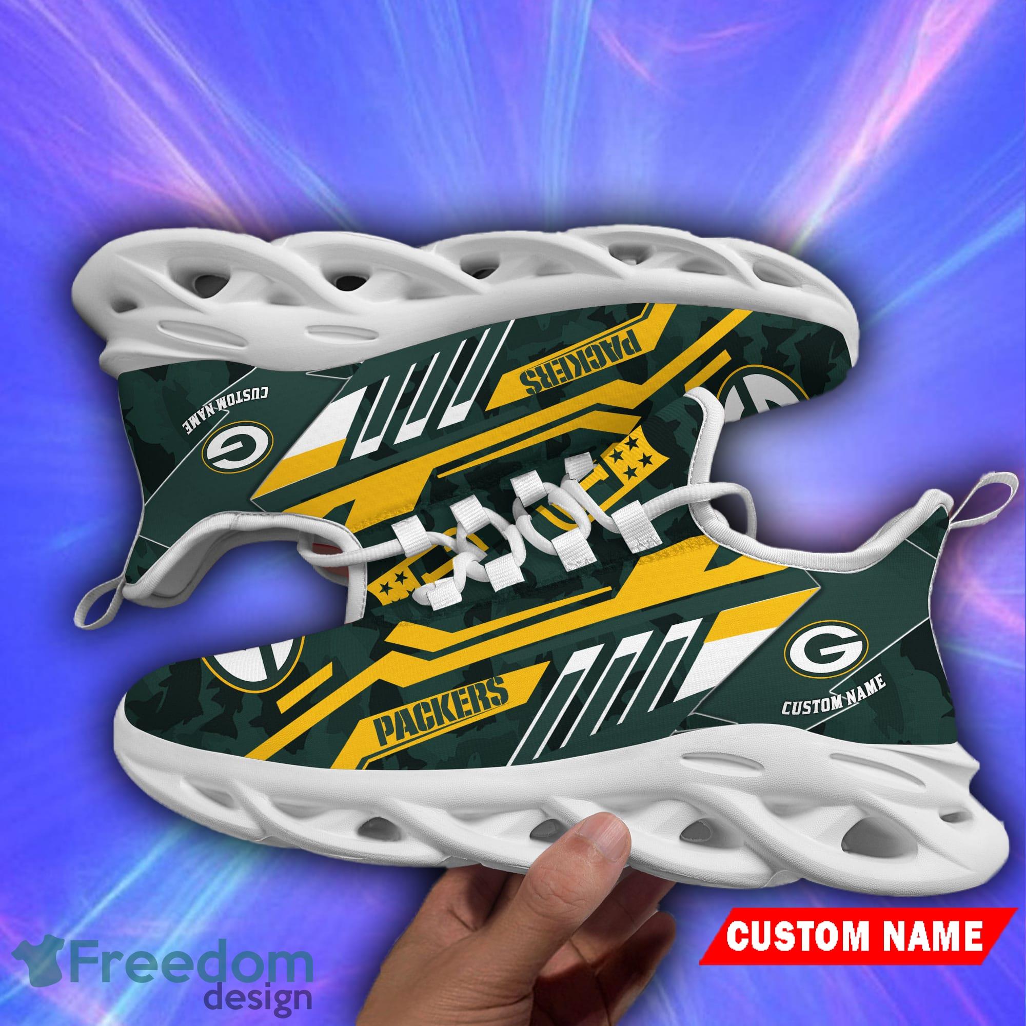 Green Bay Packers Personalized Max Soul Sneakers V34 - Tana Elegant