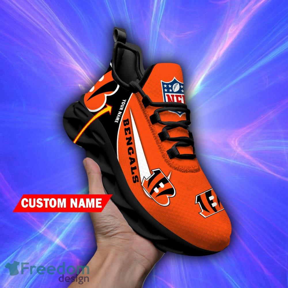 Cincinnati Bengals Custom Name NFL Max Soul Shoes Chunky Sneakers