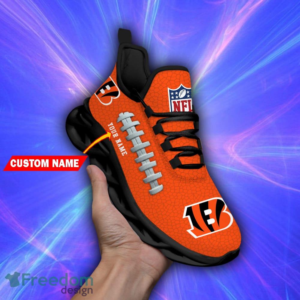 Cincinnati Football Bengals Max Soul Sneakers Running Sport Shoes For Men  Women Custom Name - Freedomdesign