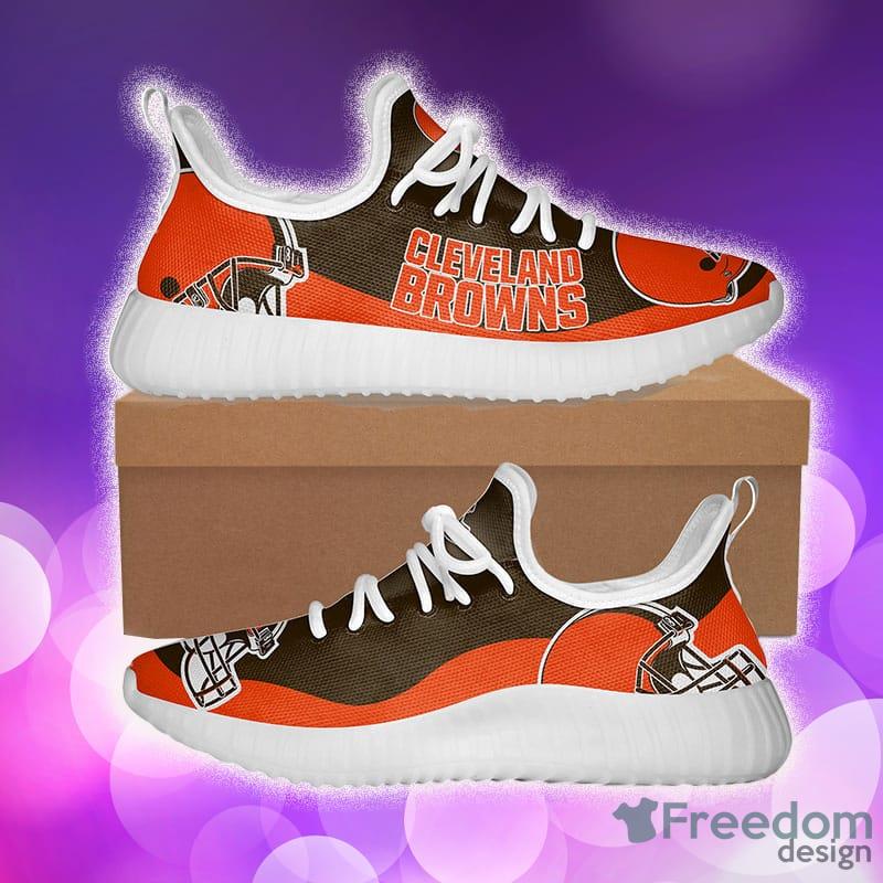 Cleveland Browns Shoes Customize Sneakers Yeezy Shoes for women