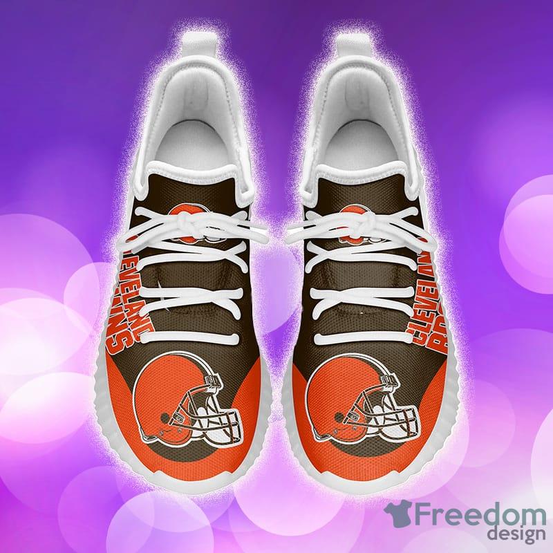 Cleveland Browns Shoes Customize Sneakers Yeezy Shoes for women