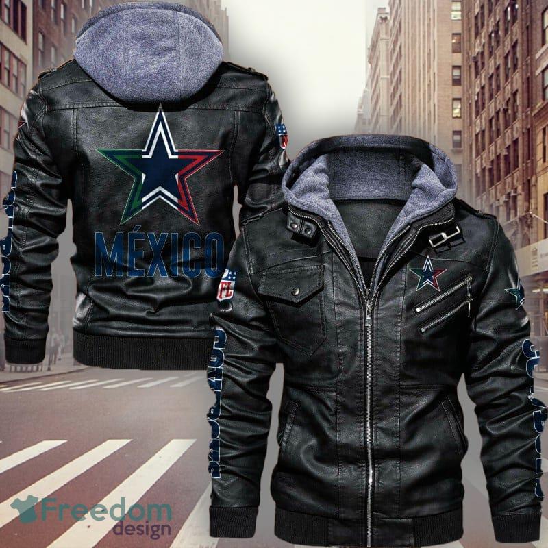 NFL Dallas Cowboys Fans Style 7 Logo Black And Brown Leather Jacket Men And  Women - Freedomdesign