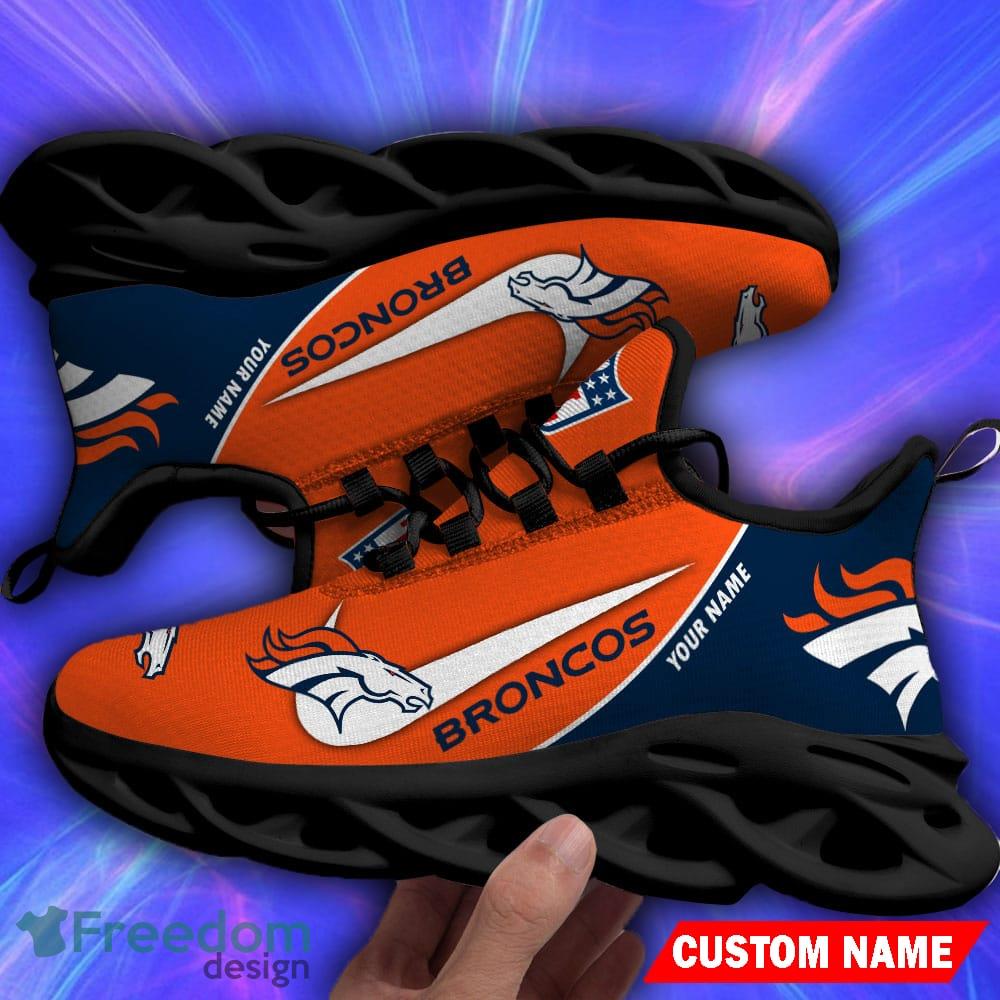 Denver Broncos Chunky Shoes NFL Football Team Custom Name Max Soul