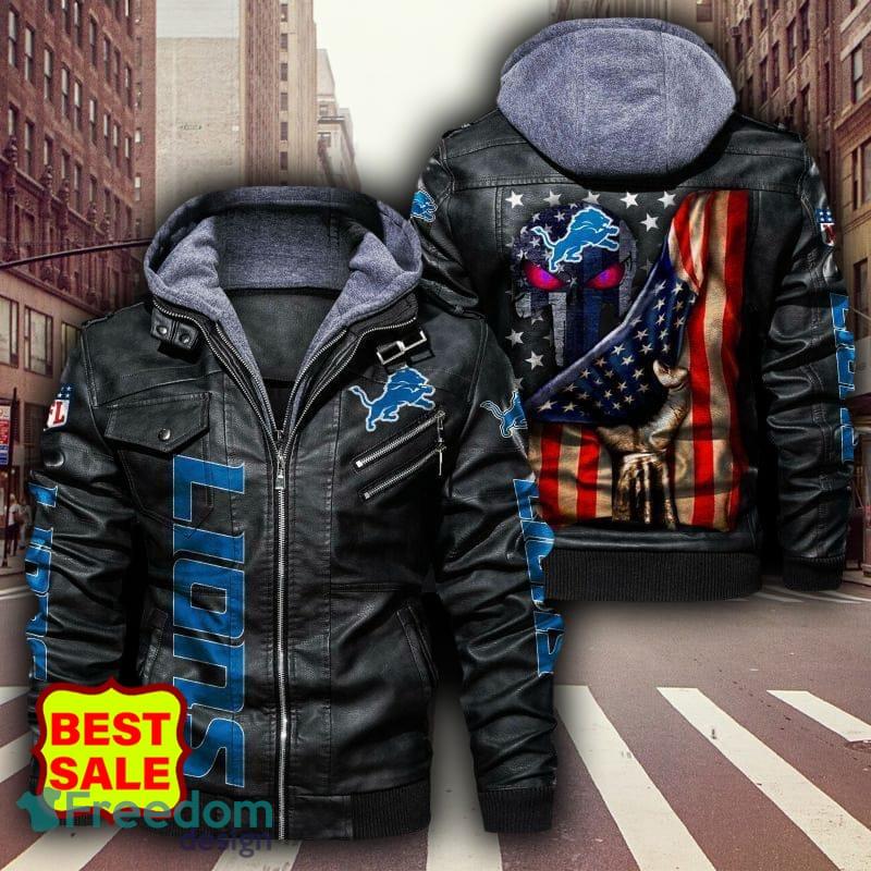 Detroit Lions NFL Fans Leather Jacket For Men And Women - Freedomdesign