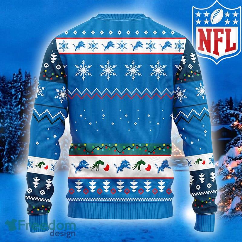 NFL Detroit Lions Logo Ideas Ugly Christmas Sweater For Men And