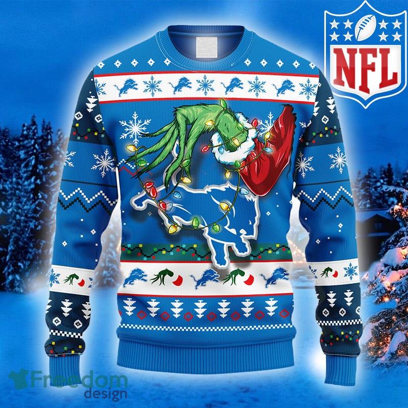 NFL Detroit Lions Logo Ideas Ugly Christmas Sweater For Men And