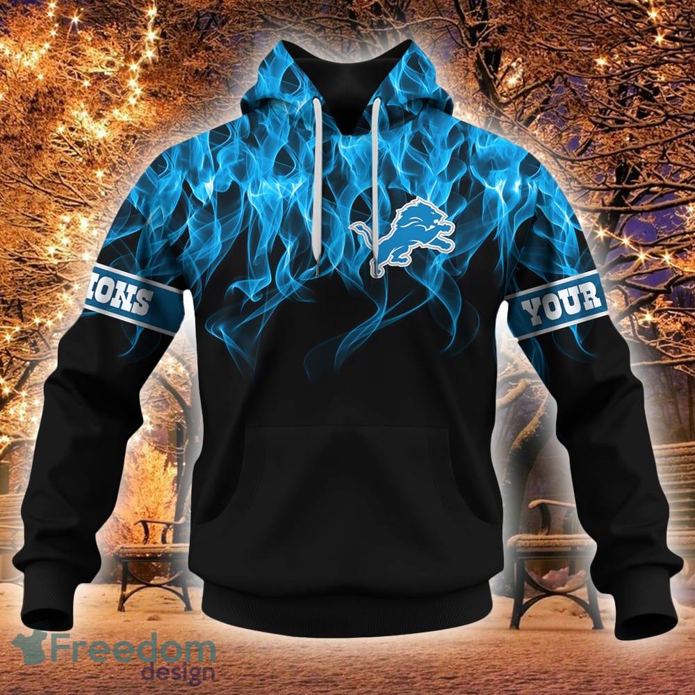 NFL Detroit Lions Custom Name 3D Hoodie Best Gift