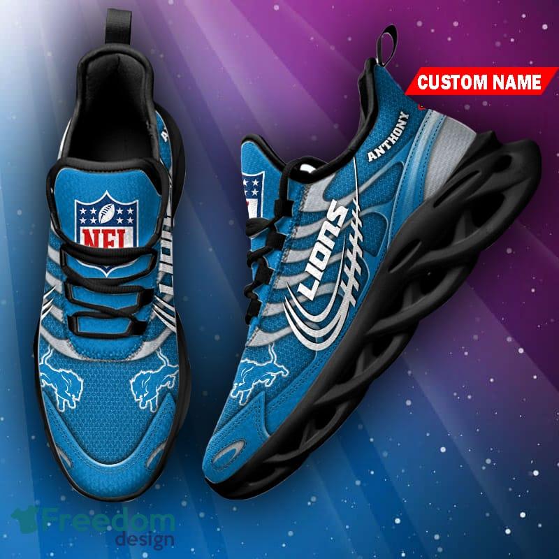 Detroit Lions NFL Max Soul Shoes Custom Name Sneakers Personalized Gifts  Sport Team - Freedomdesign