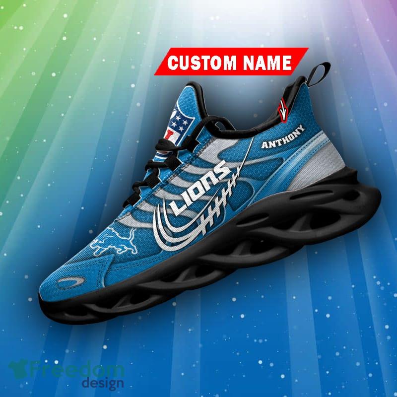 Detroit Lions NFL Max Soul Shoes Custom Name Sneakers Personalized Gifts  Sport Team - Freedomdesign