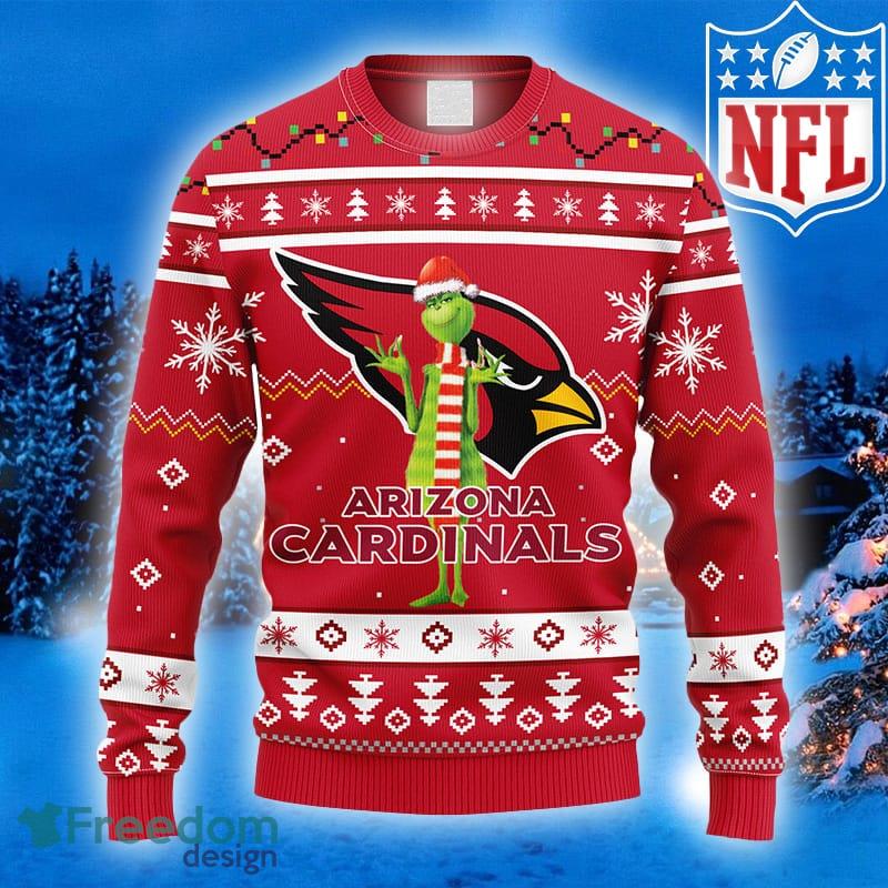 Arizona Cardinals Football Logo Hohoho Christmas Ugly Sweater