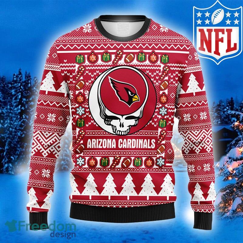 NFL Fans Arizona Cardinals Grateful Dead Logo Ugly Christmas Sweater For  Men And Women - Freedomdesign