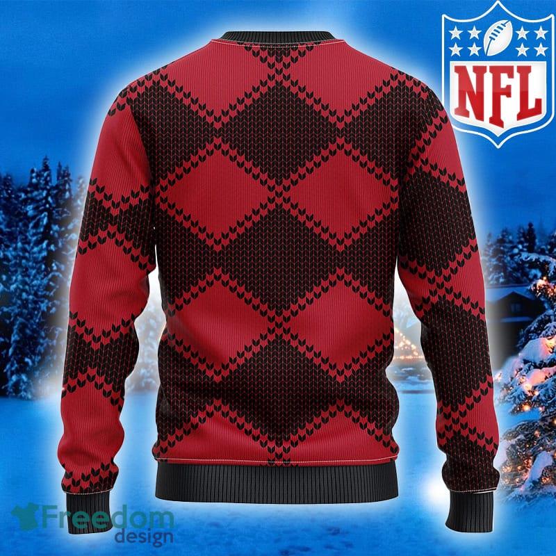 Atlanta Falcon Player Rushing Ugly Christmas Sweater - Anynee