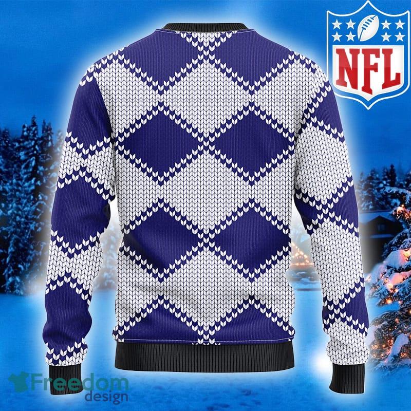 Baltimore Ravens Fans Pattern Festivity Ugly Christmas Sweater -  Freedomdesign