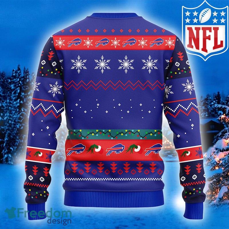 NFL Fans Buffalo Bills 12 Grinch Xmas Day Logo Ugly Christmas